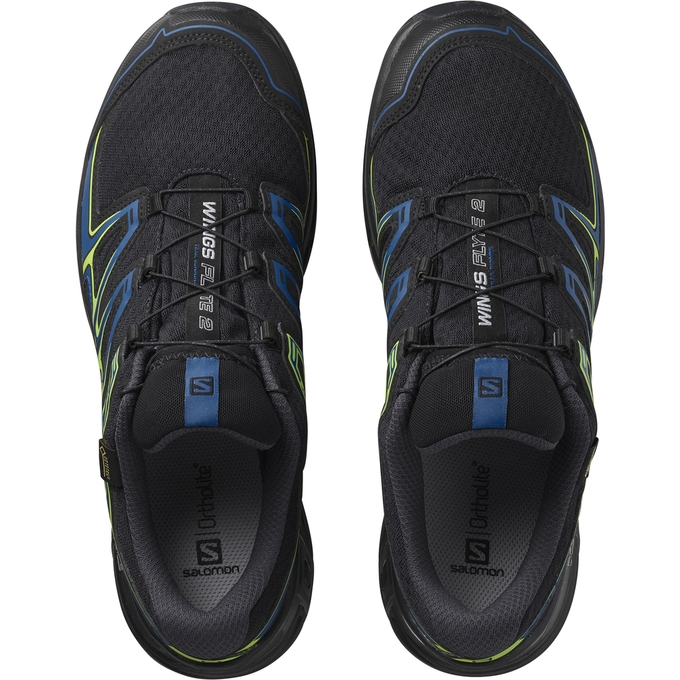 Black Salomon WINGS FLYTE 2 GTX Men's Trail Running Shoes | AE-953KUVA