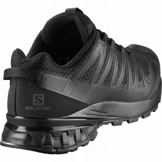 Black Salomon XA PRO 3D V8 WIDE Men's Hiking Shoes | AE-872TVBZ