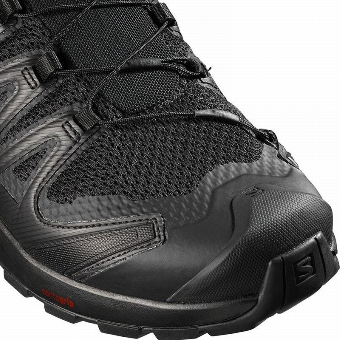 Black Salomon XA PRO 3D V8 WIDE Men's Hiking Shoes | AE-872TVBZ