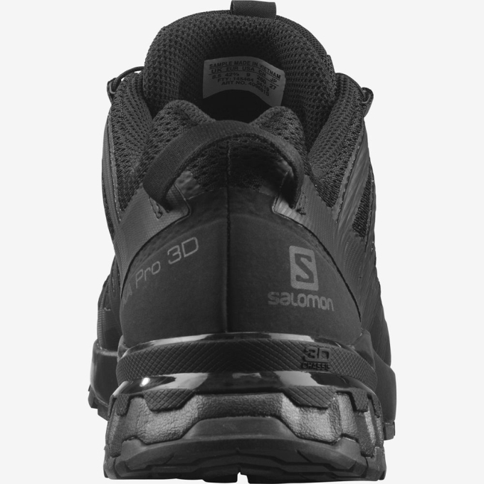 Black Salomon XA PRO 3D V8 WIDE Men's Trail Running Shoes | AE-842TIDH