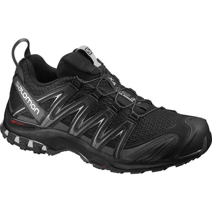 Black Salomon XA PRO 3D WIDE Men\'s Trail Running Shoes | AE-945VNMB