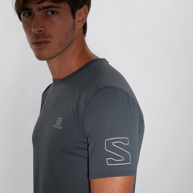 Black Salomon XA TRAIL Men's Tops | AE-429QBZP