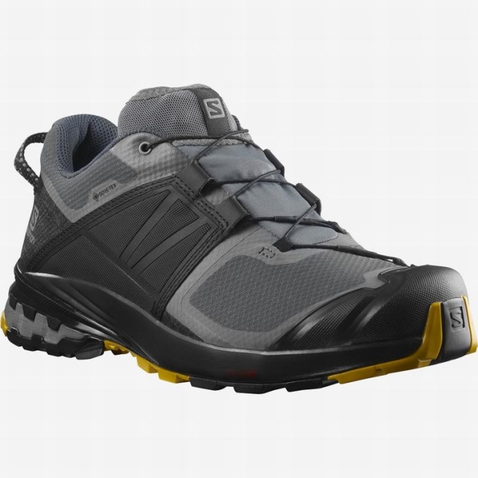 Black Salomon XA WILD GORE-TEX Men's Trail Running Shoes | AE-321FOXQ