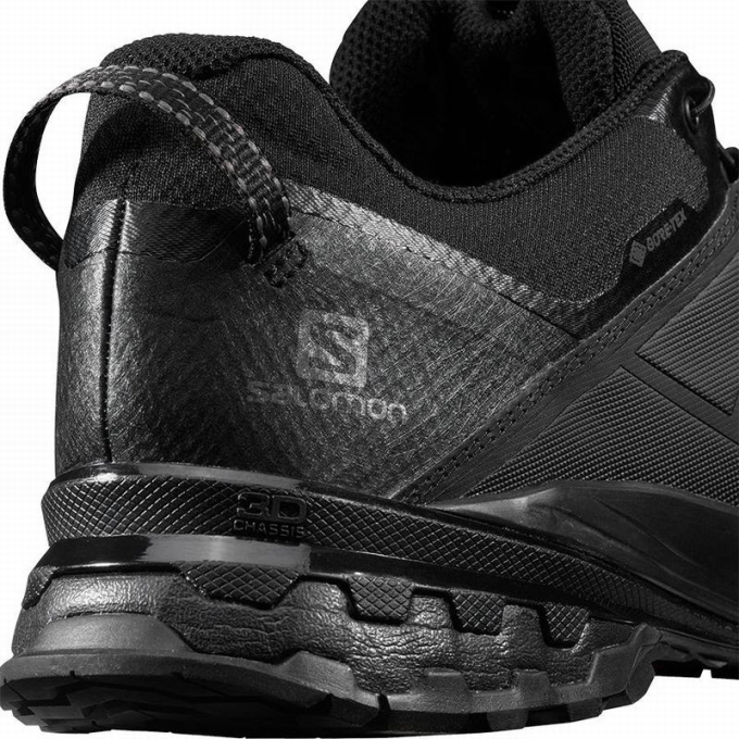 Black Salomon XA WILD GORE-TEX Men's Trail Running Shoes | AE-918AEFL