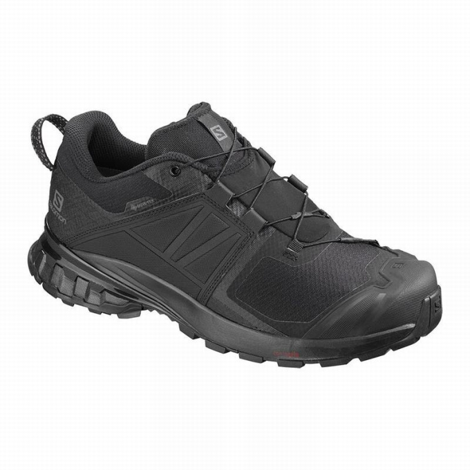 Black Salomon XA WILD GORE-TEX Men\'s Trail Running Shoes | AE-918AEFL