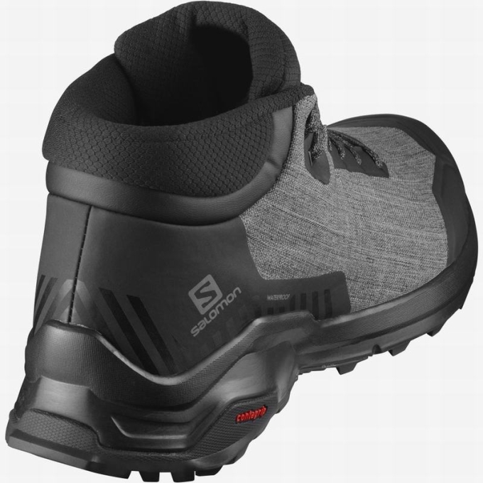 Black Salomon X REVEAL CHUKKA CLIMASALOMON WATERPROOF Men's Winter Boots | AE-410XRHT