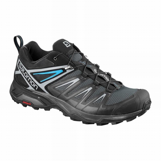 Black Salomon X ULTRA 3 Men\'s Hiking Shoes | AE-436FUKH