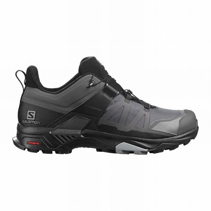 Black Salomon X ULTRA 4 GORE-TEX Men\'s Hiking Shoes | AE-152UZQV