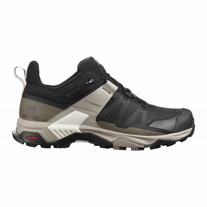 Black Salomon X ULTRA 4 GORE-TEX Men\'s Hiking Shoes | AE-426ORLH