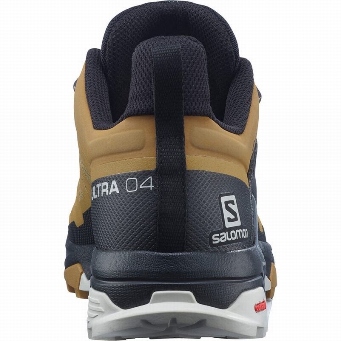 Black Salomon X ULTRA 4 GORE-TEX Men's Hiking Shoes | AE-709GRMZ