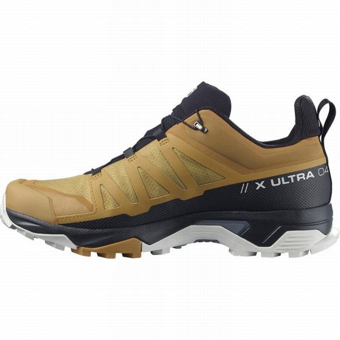 Black Salomon X ULTRA 4 GORE-TEX Men's Hiking Shoes | AE-709GRMZ