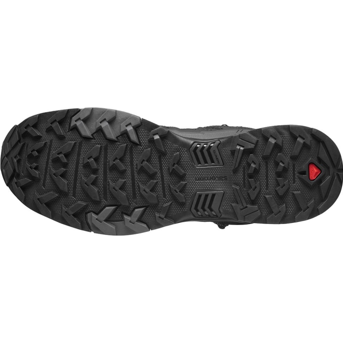 Black Salomon X ULTRA 4 MID GORE-TEX Men's Running Shoes | AE-829UODV