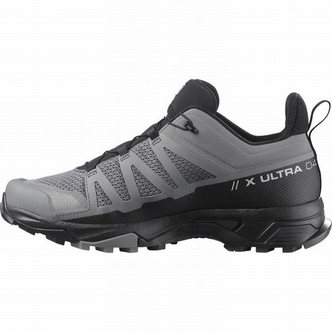 Black Salomon X ULTRA 4 Men's Hiking Shoes | AE-193CWFL