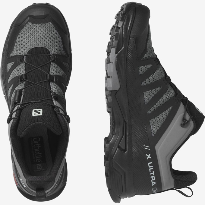 Black Salomon X ULTRA 4 Men's Hiking Shoes | AE-680LCOH