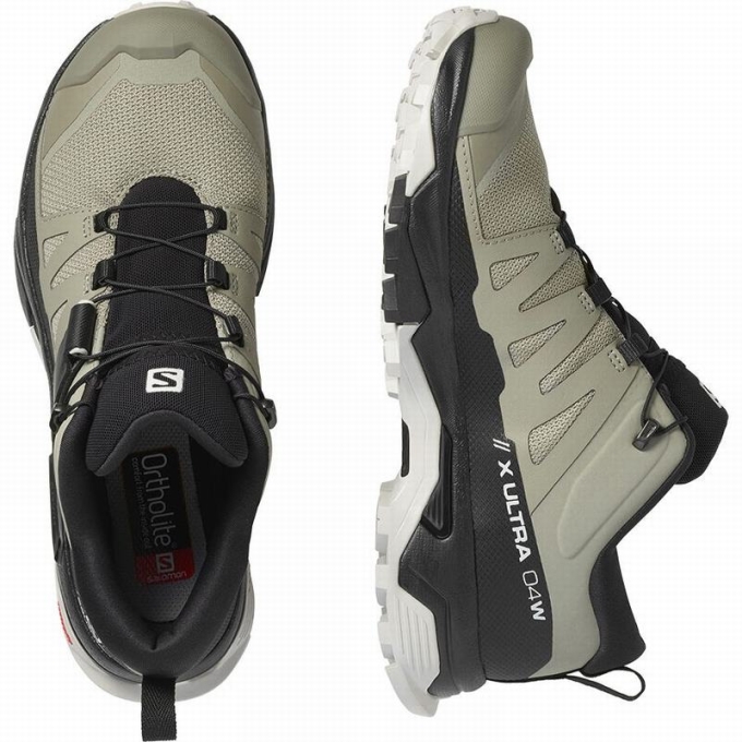 Black Salomon X ULTRA 4 Women's Hiking Shoes | AE-603UHWV