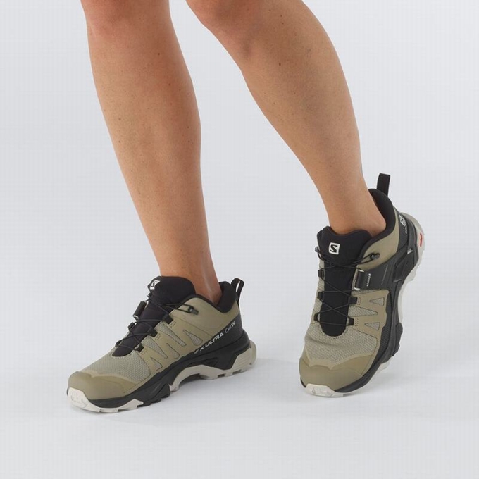 Black Salomon X ULTRA 4 Women's Hiking Shoes | AE-603UHWV