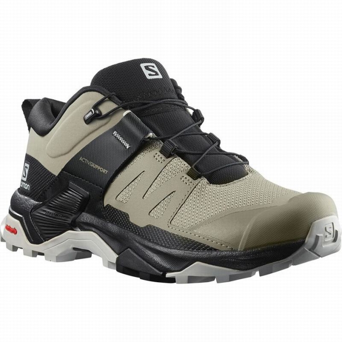 Black Salomon X ULTRA 4 Women's Hiking Shoes | AE-603UHWV