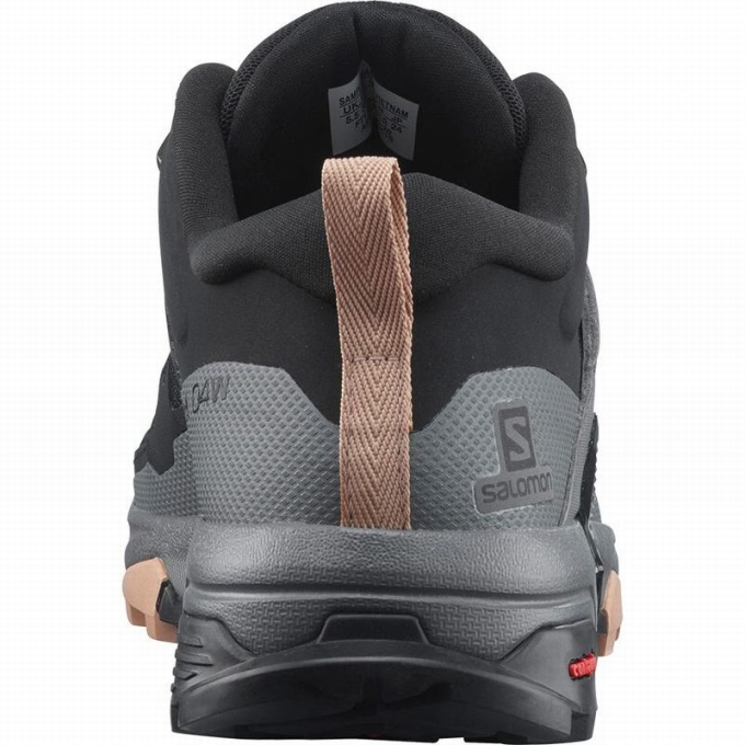 Black Salomon X ULTRA 4 Women's Hiking Shoes | AE-976AKVR