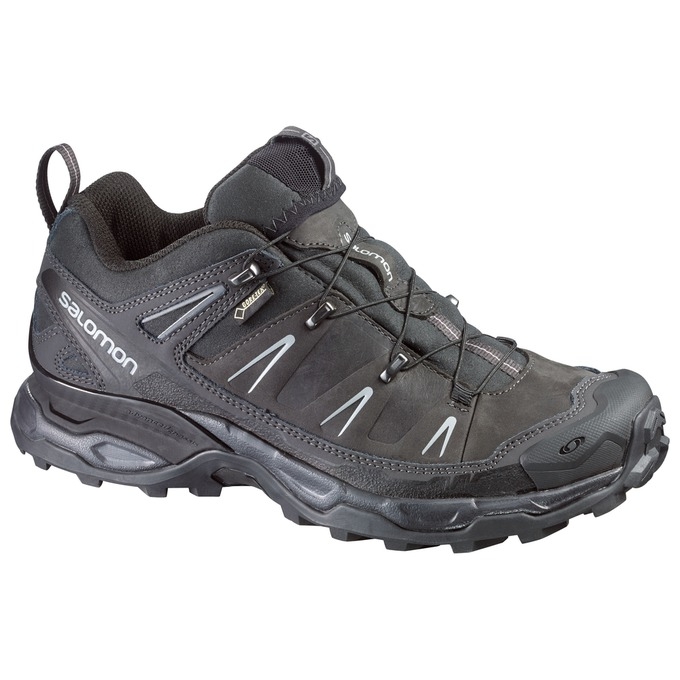 Black Salomon X ULTRA LTR GTX Men\'s Hiking Shoes | AE-130DMHS