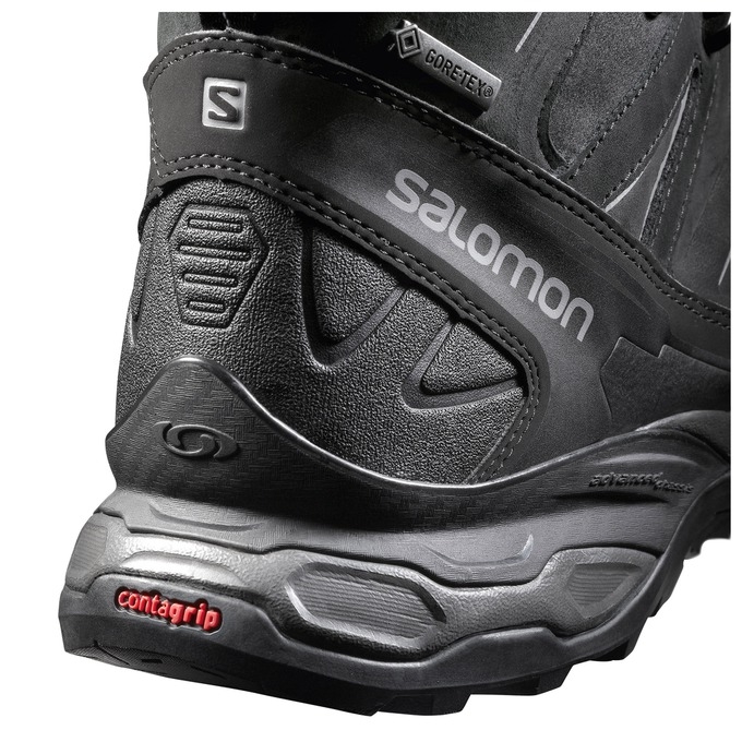 Black Salomon X ULTRA TREK GTX Men's Hiking Shoes | AE-452HVUJ