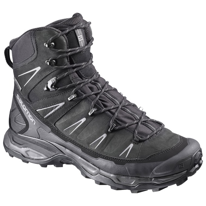 Black Salomon X ULTRA TREK GTX Men\'s Hiking Shoes | AE-452HVUJ