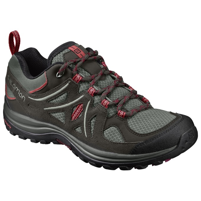 Black / Silver Salomon ELLIPSE 2 AERO W Women\'s Hiking Shoes | AE-246LKTO