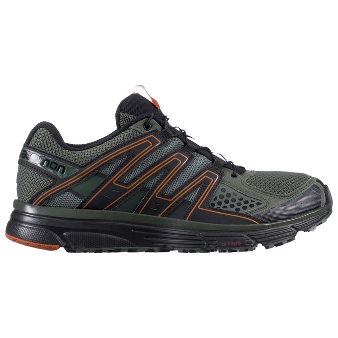 Black / Silver Salomon X-MISSION 3 Men's Trail Running Shoes | AE-384ZTGF