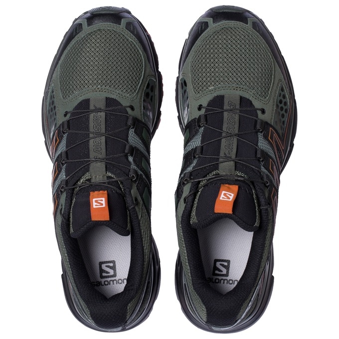 Black / Silver Salomon X-MISSION 3 Men's Trail Running Shoes | AE-384ZTGF