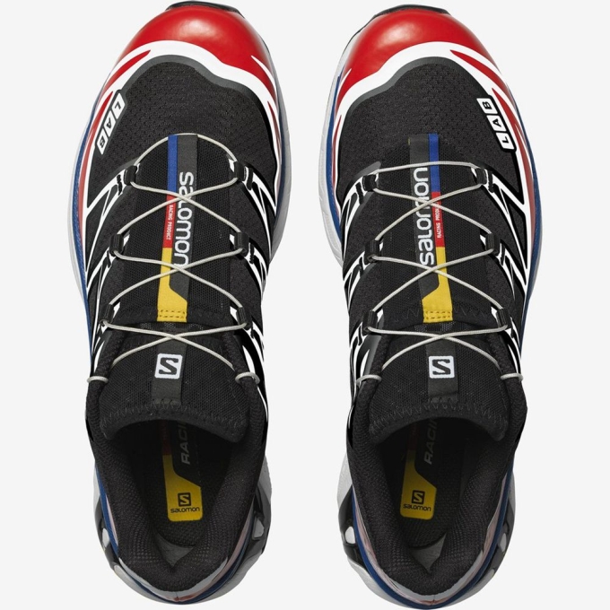 Black / White / Red Salomon XT-6 RACING Men's Sneakers | AE-450LSOV