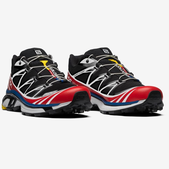 Black / White / Red Salomon XT-6 RACING Men's Sneakers | AE-450LSOV