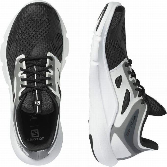 Black / White Salomon PREDICT MOD Women's Road Running Shoes | AE-324YGXH