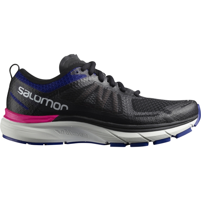 Black White Salomon SONIC RA MAX W Women's Running Shoes | AE-207KUBR