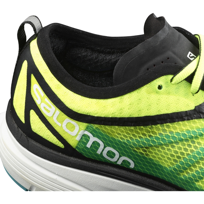 Black / White Salomon SONIC RA Men's Running Shoes | AE-468FUBC