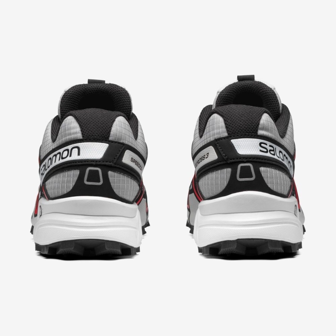 Black / White Salomon SPEEDCROSS 3 Men's Sneakers | AE-172PWTX