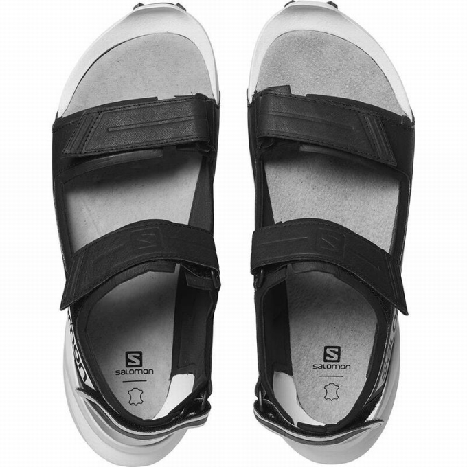 Black / White Salomon SPEEDCROSS Men's Sandals | AE-072WSGI