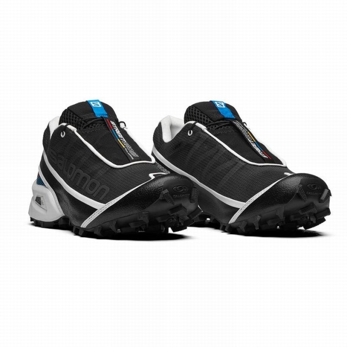 Black / White Salomon STREETCROSS Men's Trail Running Shoes | AE-658DGTW