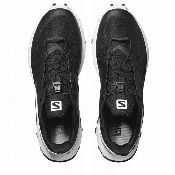 Black / White Salomon SUPERCROSS BLAST Men's Trail Running Shoes | AE-079EXYF