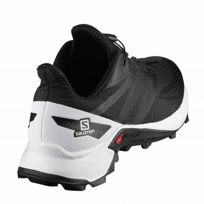 Black / White Salomon SUPERCROSS BLAST Men's Trail Running Shoes | AE-079EXYF