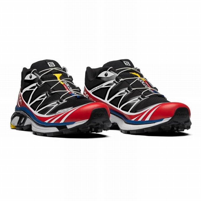 Black / White Salomon XT-6 RACING Men's Trail Running Shoes | AE-907FVAU