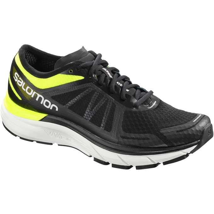 Black / Yellow Salomon SONIC RA MAX Men\'s Running Shoes | AE-215QXDK