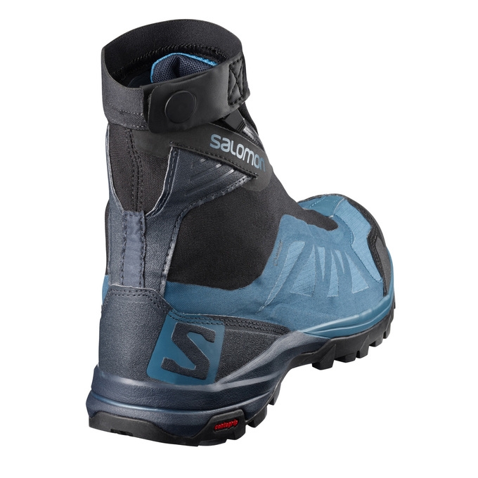 Blue / Black Salomon OUTPATH PRO GTX Men's Hiking Shoes | AE-972DLFQ