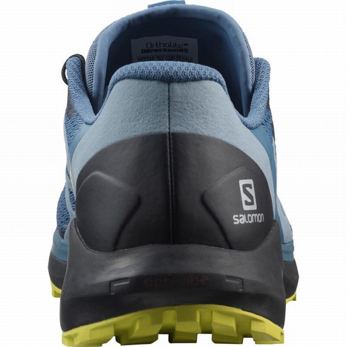 Blue / Black Salomon SENSE RIDE 4 Men's Running Shoes | AE-894ZHUV