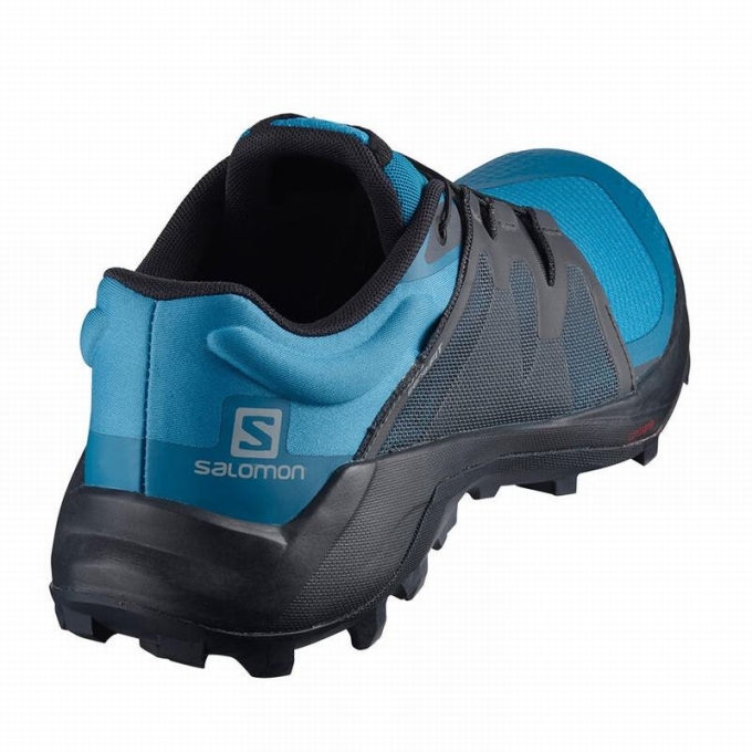 Blue / Black Salomon WILDCROSS Men's Trail Running Shoes | AE-728YTSG