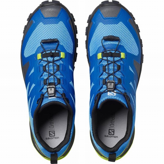 Blue / Black Salomon XA ROGG Men's Trail Running Shoes | AE-514UVSQ