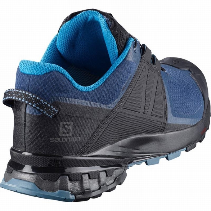 Blue / Black Salomon XA WILD GORE-TEX Men's Trail Running Shoes | AE-740SWHY