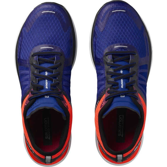 Blue / Deep Blue Salomon SONIC RA MAX Men's Running Shoes | AE-652PQAJ