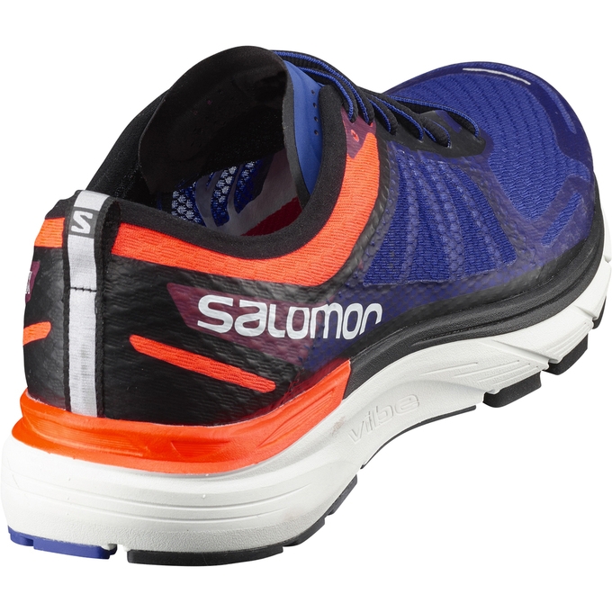 Blue / Deep Blue Salomon SONIC RA MAX Men's Running Shoes | AE-652PQAJ