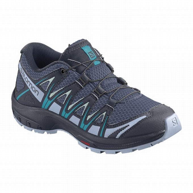 Blue Indigo / Blue Salomon XA PRO 3D J Kids\' Trail Running Shoes | AE-087IGBD