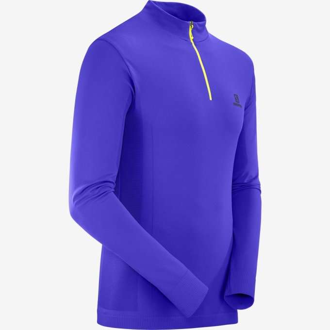 Blue Salomon ESSENTIAL SEAMLESS Cross-Country Skiing Men's Midlayers | AE-563QCJM