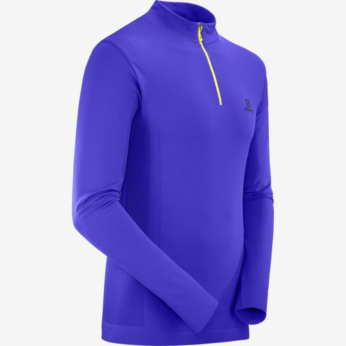 Blue Salomon EXPLORE SEAMLESS HALF ZIP Men's Midlayers | AE-067FRZT